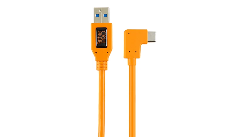 Tether Tools TetherPro cavo da USB 3.0 a USB-C adattatore ad angolo 'Pigtail' 50 cm arancio