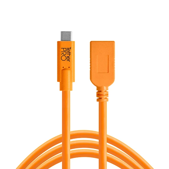Tether Tools TetherPro cavo da USB-C a adattatore USB femmina 4.6m arancio