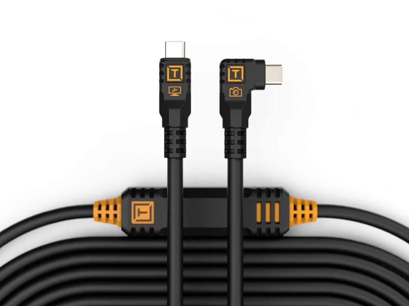 Tether Tools Pro cavo da USB-C a USB-C 9.4m angolare destro - nero