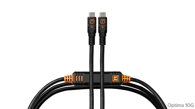 Tether Tools TetherPro Optima cavo 10G USB-C dritto 4.6m nero non riflettente