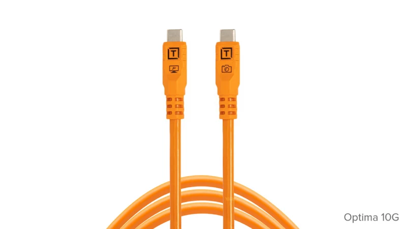 Tether Tools TetherPro Optima cavo 10G USB-C dritto 3m arancione ad alta visibilit�