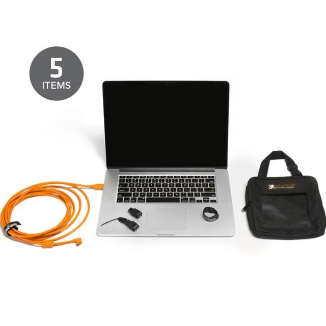 Tether Tools Starter kit con USB 2.0 Mini B 5 pin 4.6m arancio