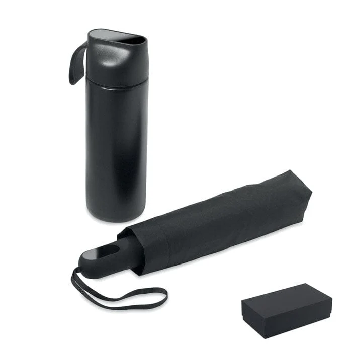Set regalo da 2 pezzi borraccia e ombrello