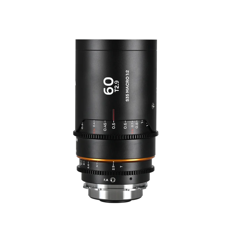 Laowa Venus Optics obiettivo 60mm t2.9 1.5X S35 NanoMorph Macro 1:2 Ambra PL+EF Cine