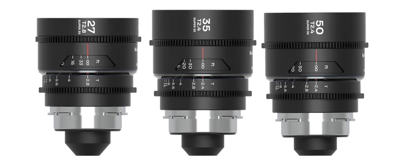 Laowa Venus Optics S35 Prime Kit NanoMorph (27mm-35mm-50mm) Silver PL+EF Cine