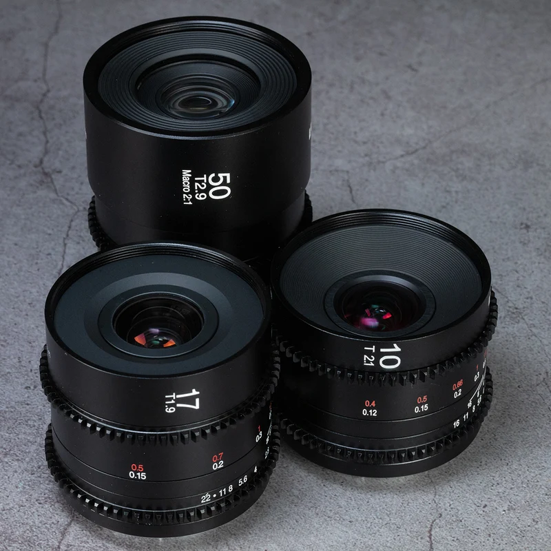 Laowa Venus Optics Bundle 3 lenti MFT Wide+Macro Cine 10mm + 17mm + 50mm