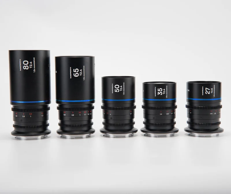 Laowa Venus Optics S35 Prime Kit NanoMorph (27mm-35mm-50mm-65mm-80mm) Blue Nikon Z Cine