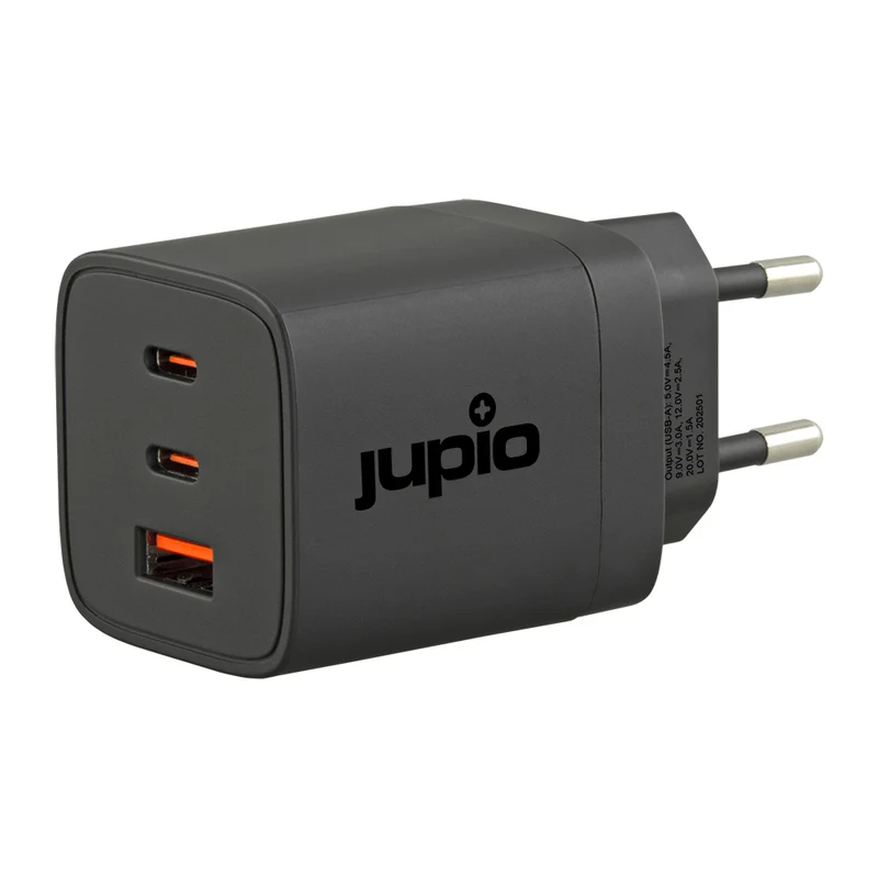 Jupio Caricabatterie triplo USB (2C1A) GaN 65W