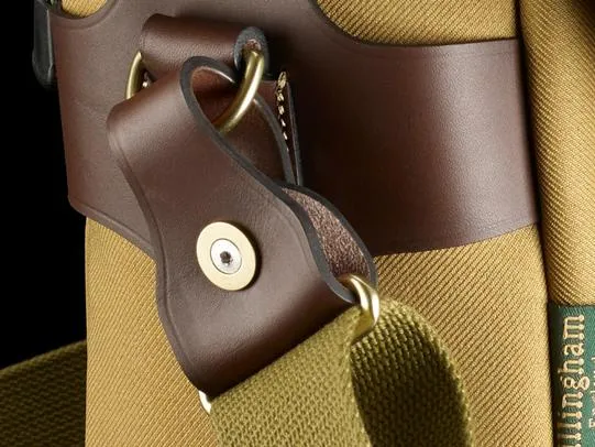 Billingham Tracolla di ricambio H1 per Hadley One Tessuto Khaki/Cuoio cioccolato