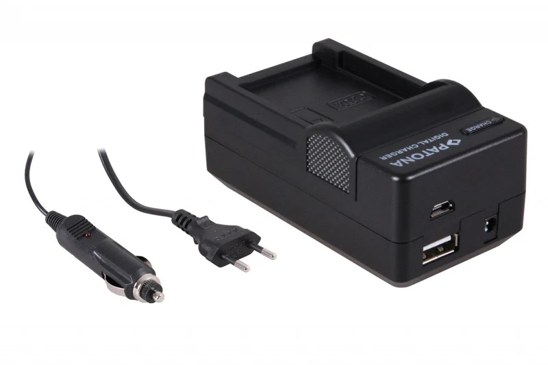 PATONA 4IN1 CHARGER CASIO NP-60 NP60 EXILIM EX-S10 EX-Z80 EX-Z