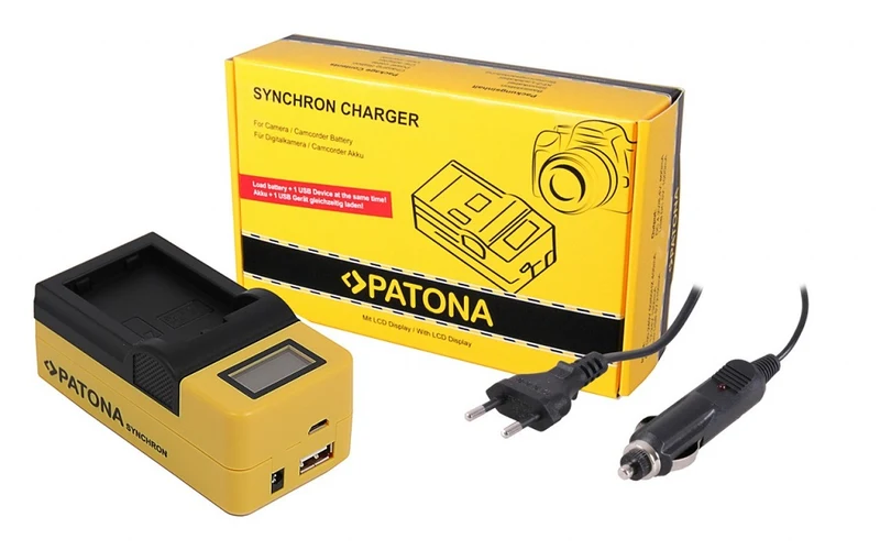 PATONA CARICATORE SYNCHRON USB PER NIKON ENEL25 EN-EL25 Z50 Z FC WITH LCD