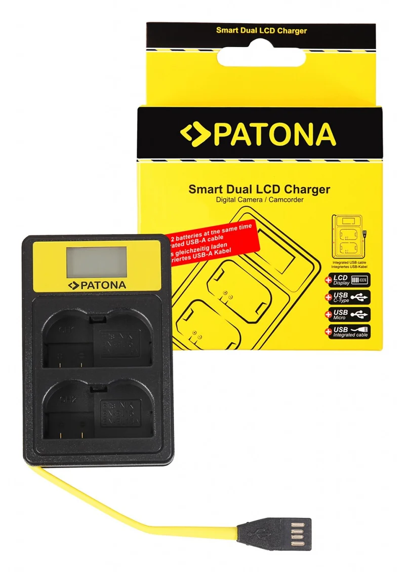 CARICABATTERIA DUAL USB PER EN-EL15