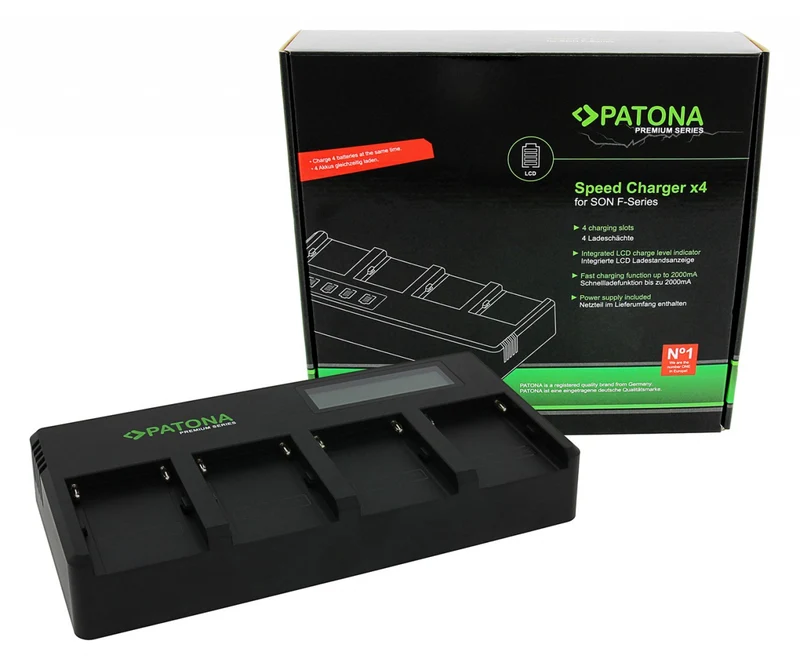 PATONA PREMIUM 4-FOLD SPEEDCHARGER FOR SONY F SERIES BATTERIES