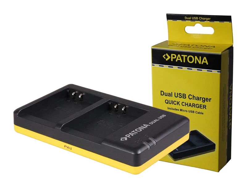 CARICABATTERIE DUAL USB 5V PER OLYMPUS