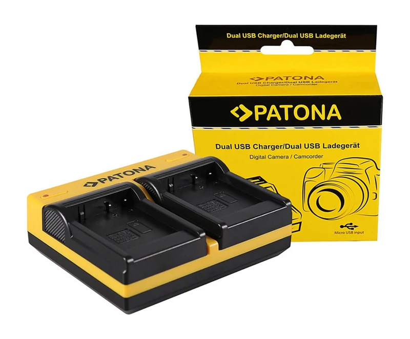 PATONA DUAL CHARGER PANASONIC DMW-BLG10 CSBLG10MC CS-BLG10MC DMWBLG10 DMW-BLG10 INCL. MICRO-USB CABLE