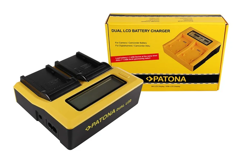 CARICATORE USB DOPPIO CON LCD VWVBD29 VW-VBD29 VWVBD58 VW-VBD58