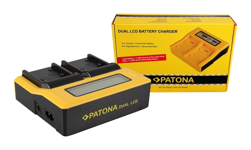 PATONA DUAL LCD USB CHARGER SONY NP-FP50 NP-FH50 70 100
