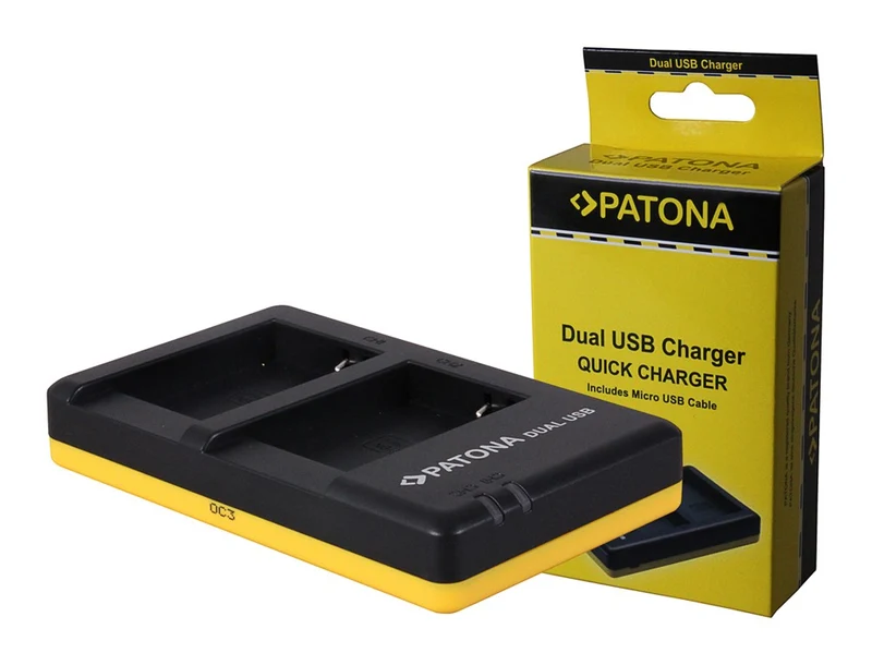 CARICABATTERIE DUAL USB PER CANON POWERSHOT