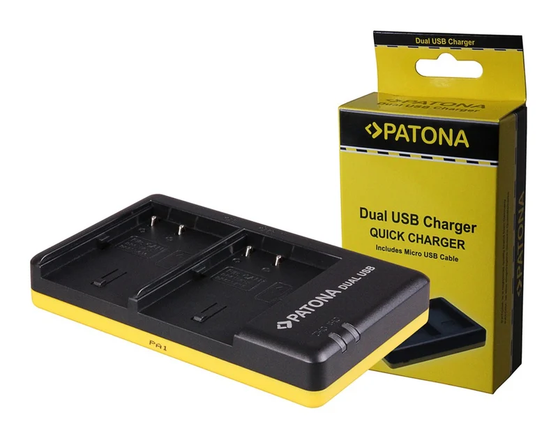 CARICABATTERIE DUAL USB PER CANON POWERSHOT