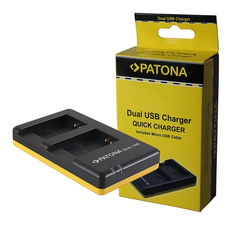 CARICABATTERIE DUAL USB PER CANON POWERSHOT