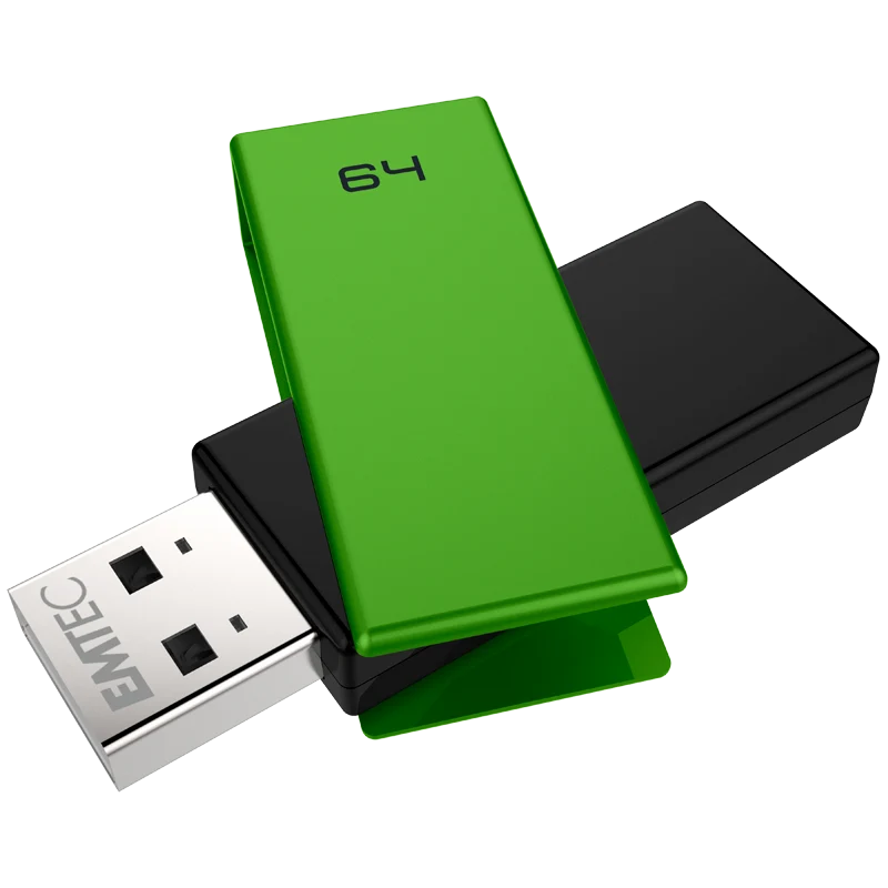 EMTEC USB2.0 PEN DRIVE 64GB BRICK C350 GREEN