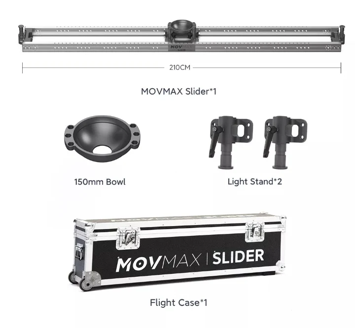 SLIDER 210CM CON ATTACCO A CULLA 15CM