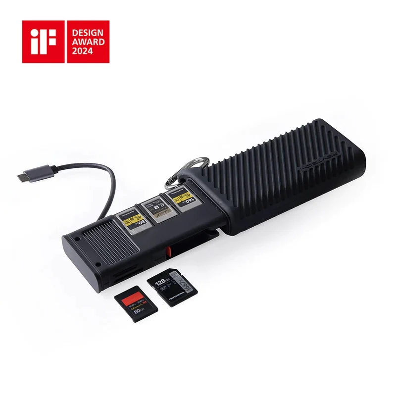PGYTECH GM-167 LETTORE CFEXPRESS CREATEMATE CARD READER CASE TYPE B/SD CLASSIC BLACK