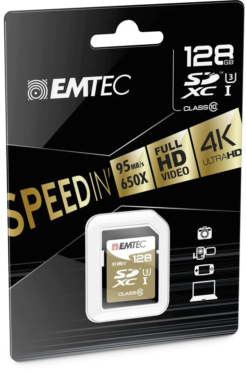 Emtec 128GB SDXC CLASS10 SPEEDIN
