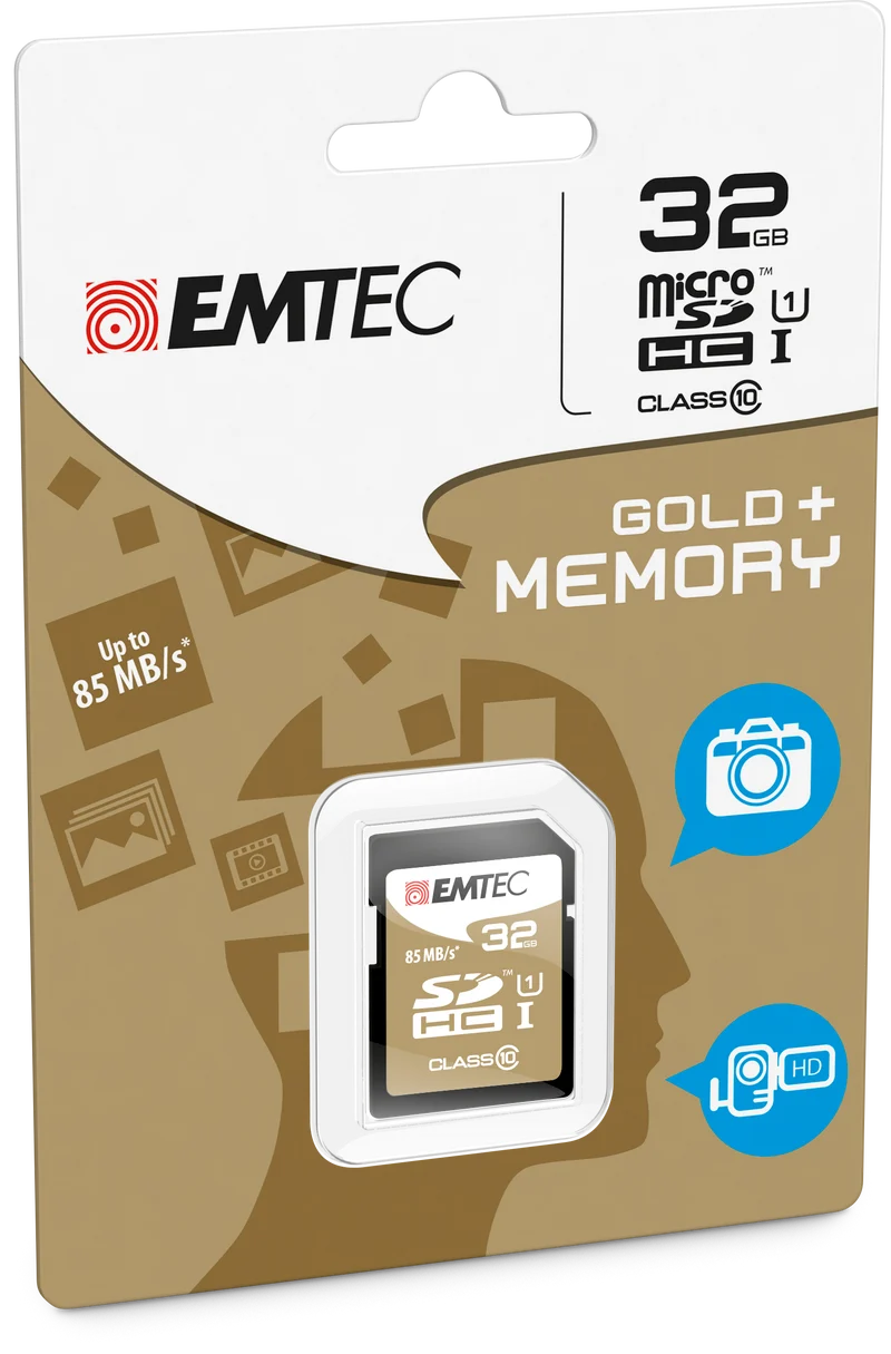 Emtec 32GB SDHC CL.10 GOLD PLUS 85MB/24MB U1