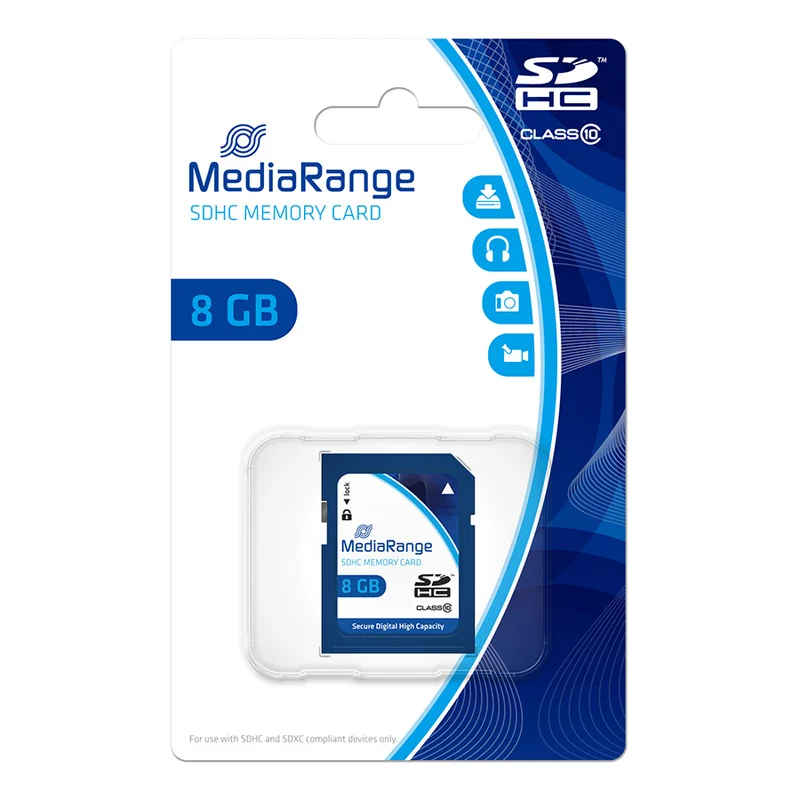 MEDIARANGE MR962 8 GB SDHC CLASSE 10