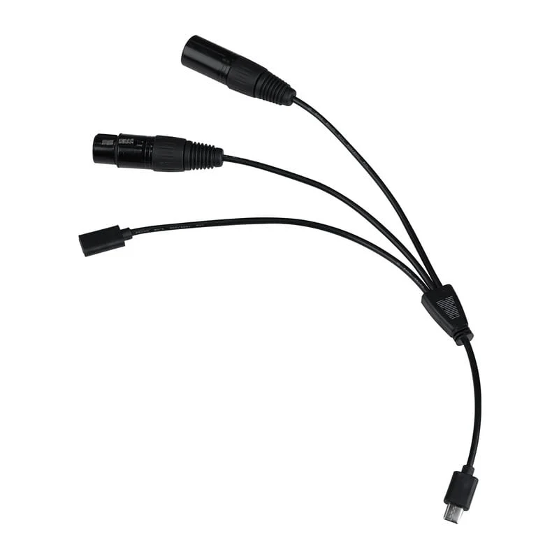 CB-DMX-USBC-1/3 II Cavo USB-C con 3 Attacchi DMX per Pavotube II 6XR/Pavotube T8-7X/Pavobulb 10C