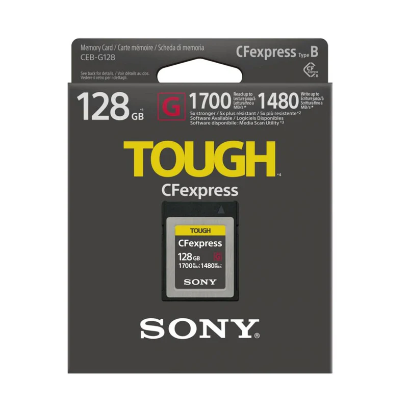 Cf Express 128GB TYPE-B Tough G 1700MBS / 1480MBS Confezione Aperta Come Nuova