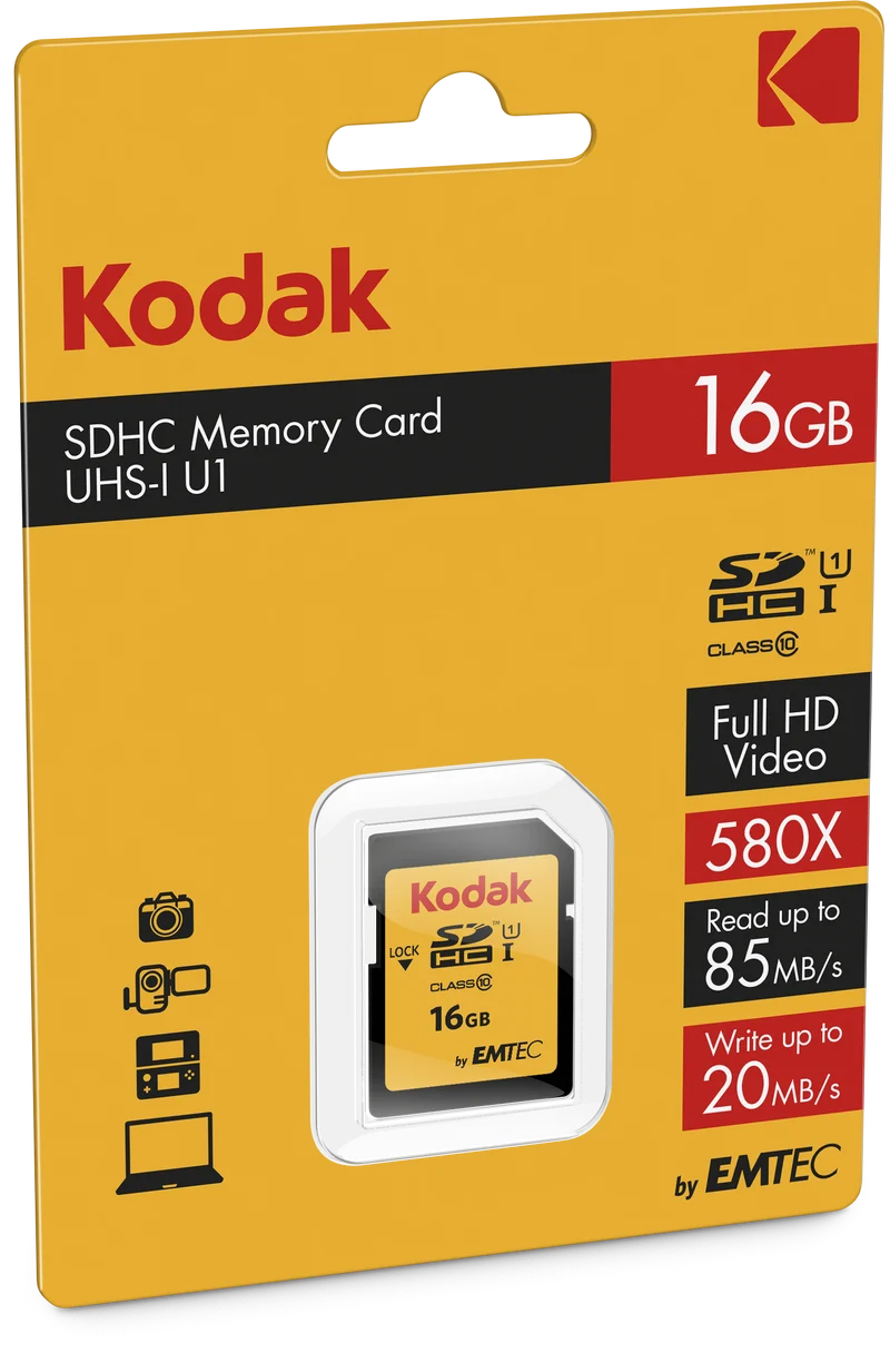 16GB SDHC UHS-I Classe 10