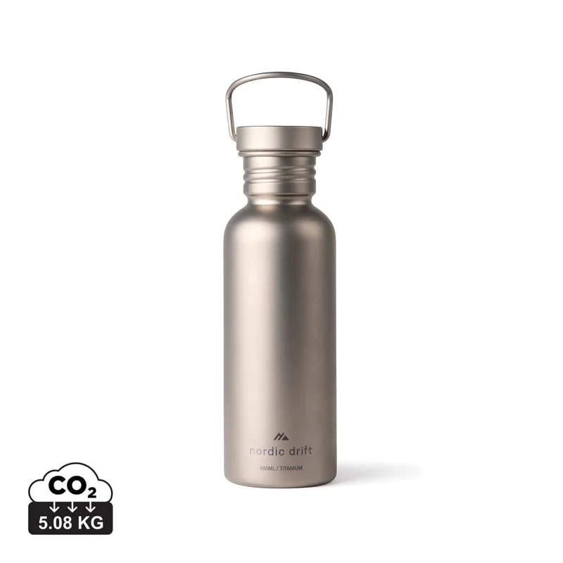 Bottiglia in titanio Nordic Drift Trail Ultra Light 600 ML
