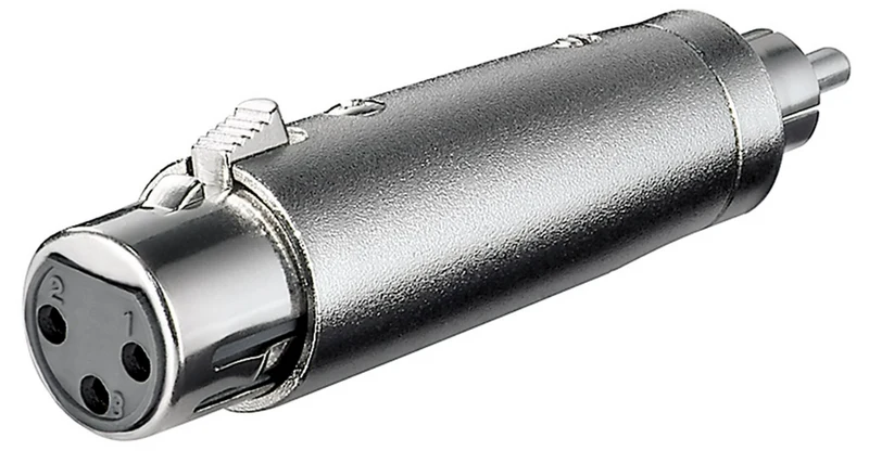 XLR-Adapter, Cinch-Stecker zu XLR-Buchse