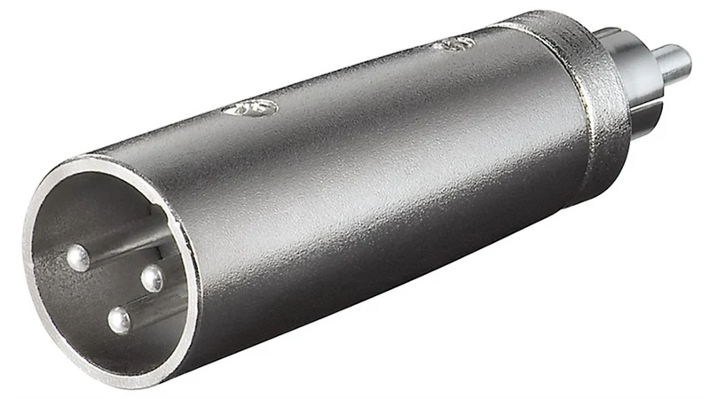 XLR-Adapter, Cinch-Stecker zu XLR-Stecker
