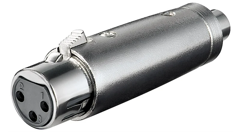XLR-Adapter, Cinch-Buchse zu XLR-Buchse