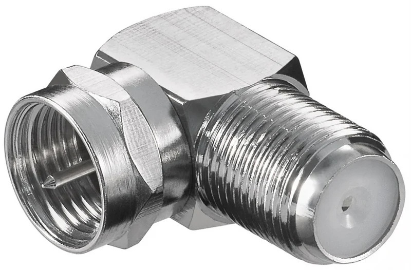 Winkeladapter: F-Stecker > F-Buchse 90° (10 Stück)