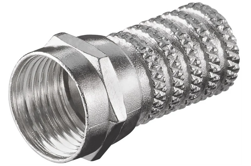 Aufdreh-F-Stecker 6,0 mm (10 Stück)