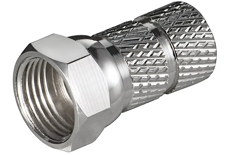 Aufdreh-F-Stecker 6,5 mm (100 Stück)