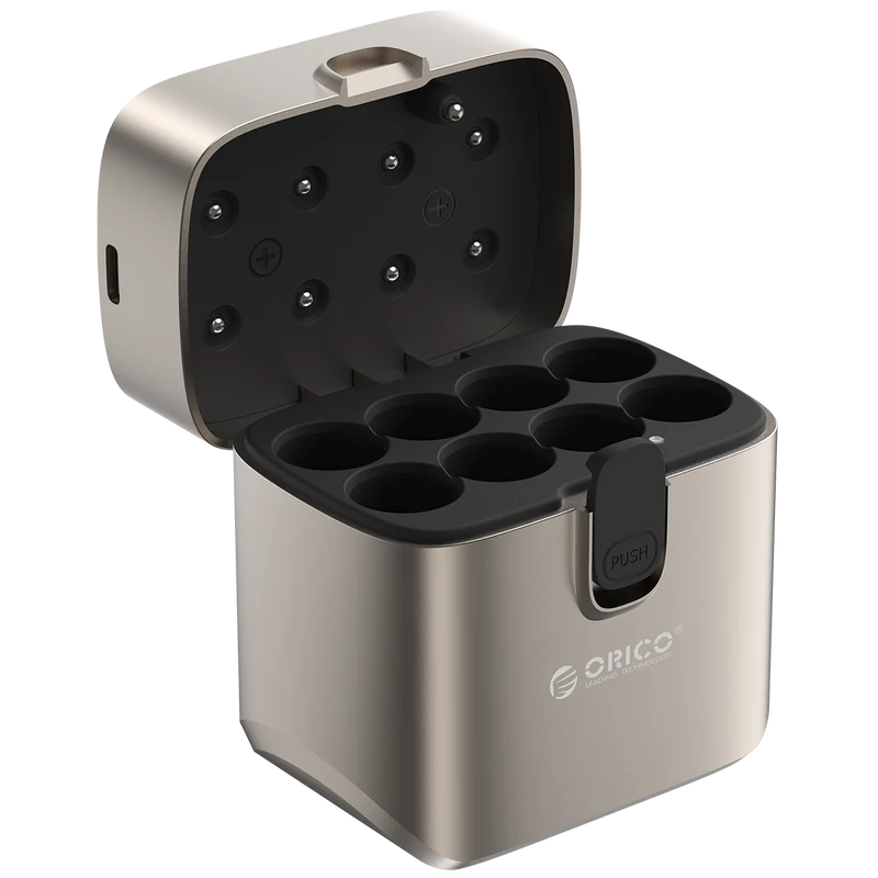 ORICO EnerVault 8-Bay Smart Lithium Battery Charger