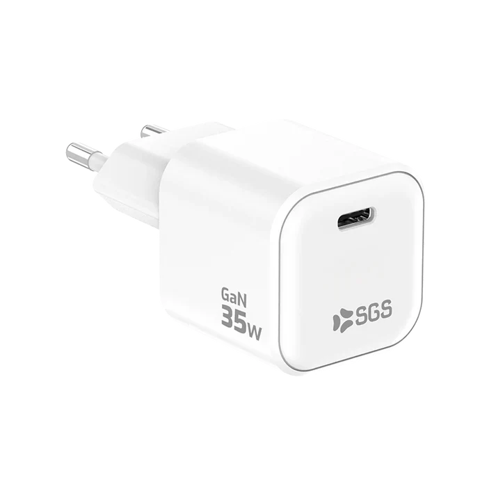 SGS - CARICATORE USB-C PD GAN 35w BIANCO