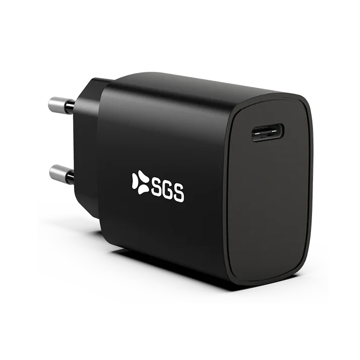 SGS - Caricatore da casa USB-C PD 20W NERO