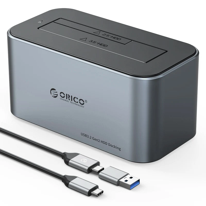 ORICO Single Bay Aluminum Type-C SATA HDD Docking Station