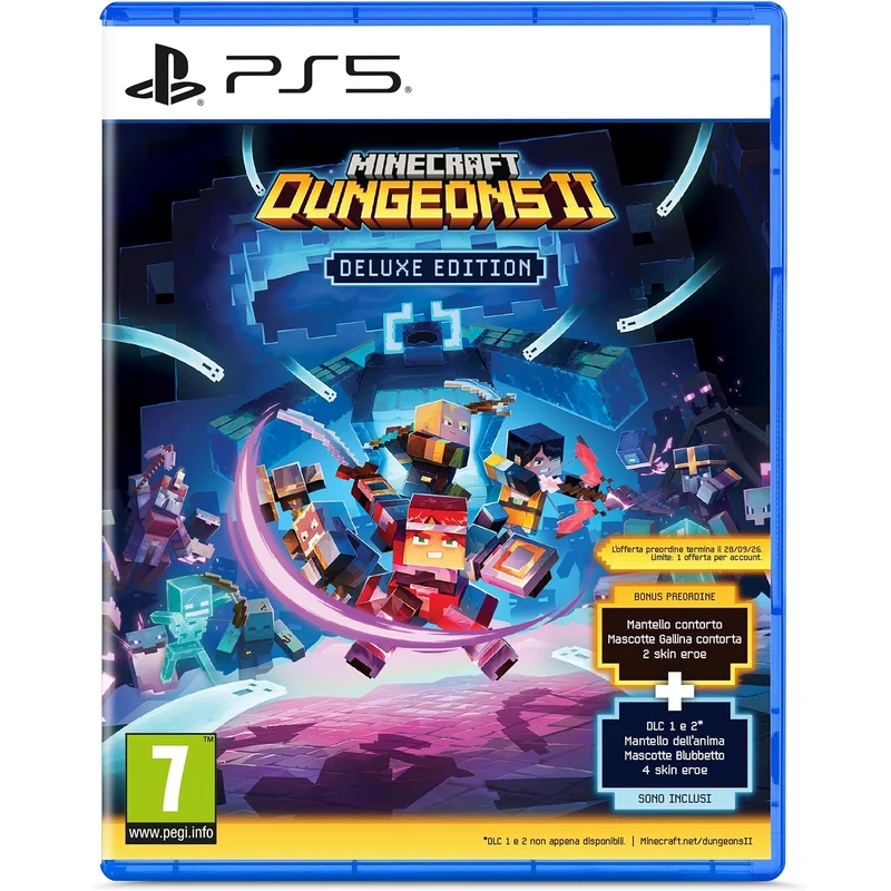 Minecraft Dungeons 2 II Deluxe Edition Ps5 Videogioco Playstation 5 PAL Italiano
