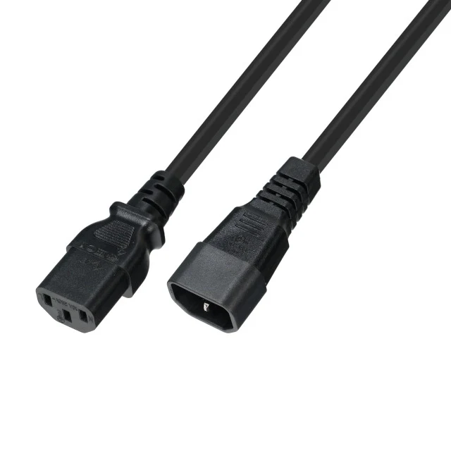 Netzkabel C13 (180°)-C14 (180°) H05VV-F 3x0,75mm² UltraFlex