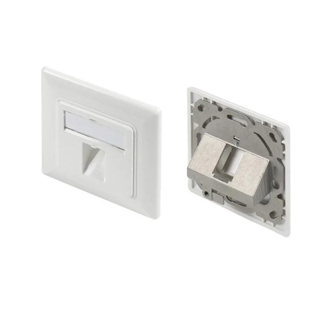 Rahmenset 80x80mm für 1x Keystonemodul unbestückt