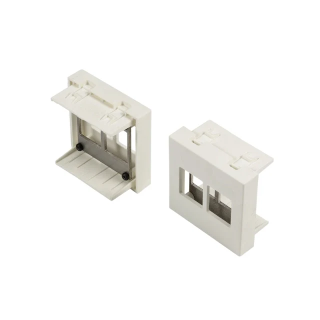 45x45mm Clipmodul für 2x Keystonemodul weiss