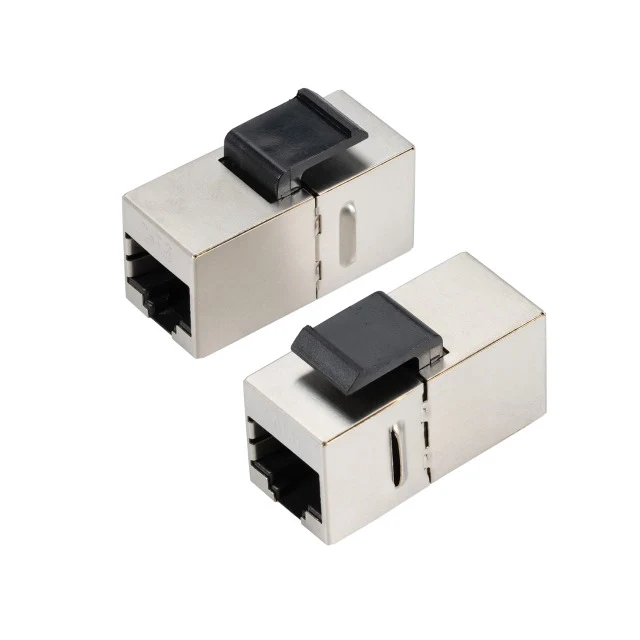 Keystone Adapter RJ45 Cat.6 Bu.-Bu. geschirmt