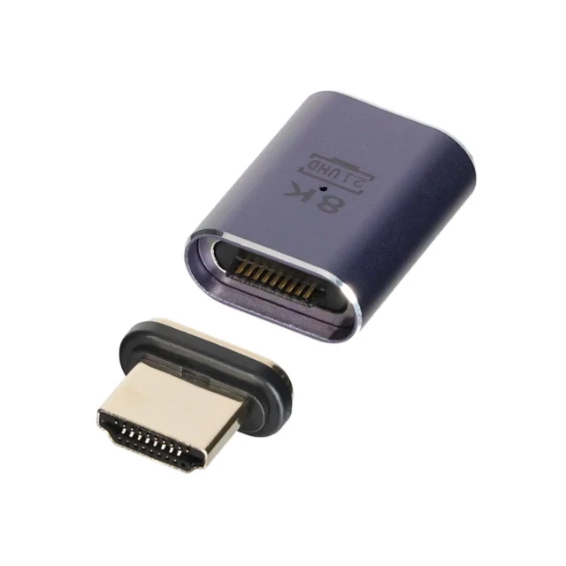 HDMI 2.1 Magnetischer Adapter HDMI-A gerade 8K60Hz